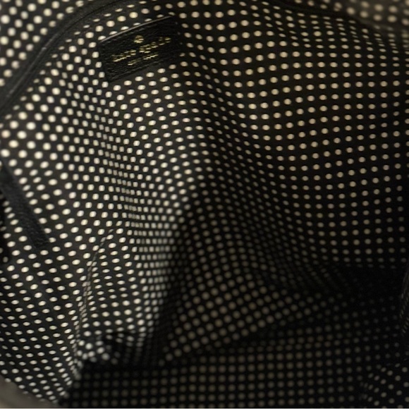 Kate Spade Large Black Leather Tote | Small Leather Bow ๐ - Picture 6 of 10